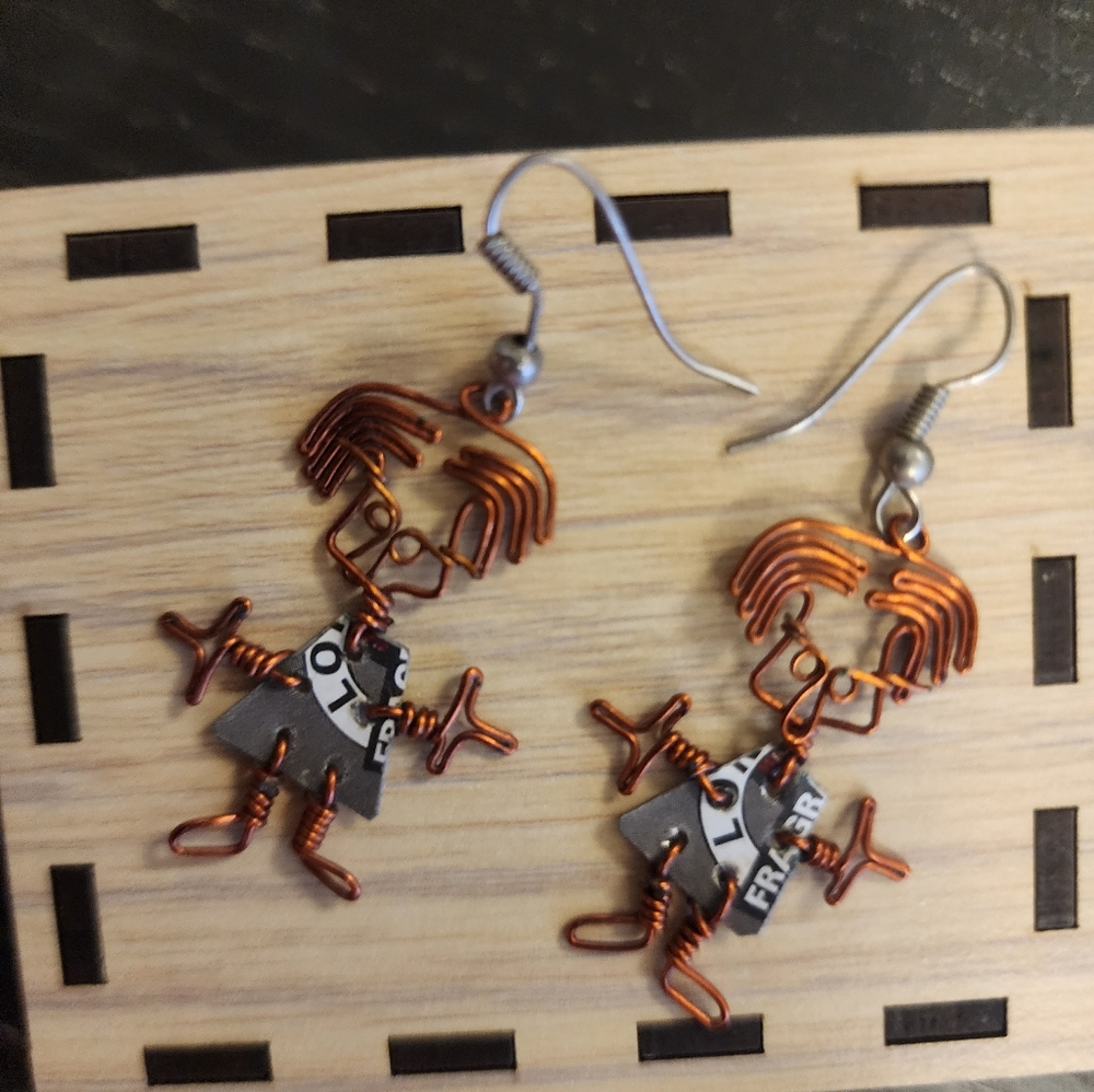 Handmade eco-friendly cute earrings
